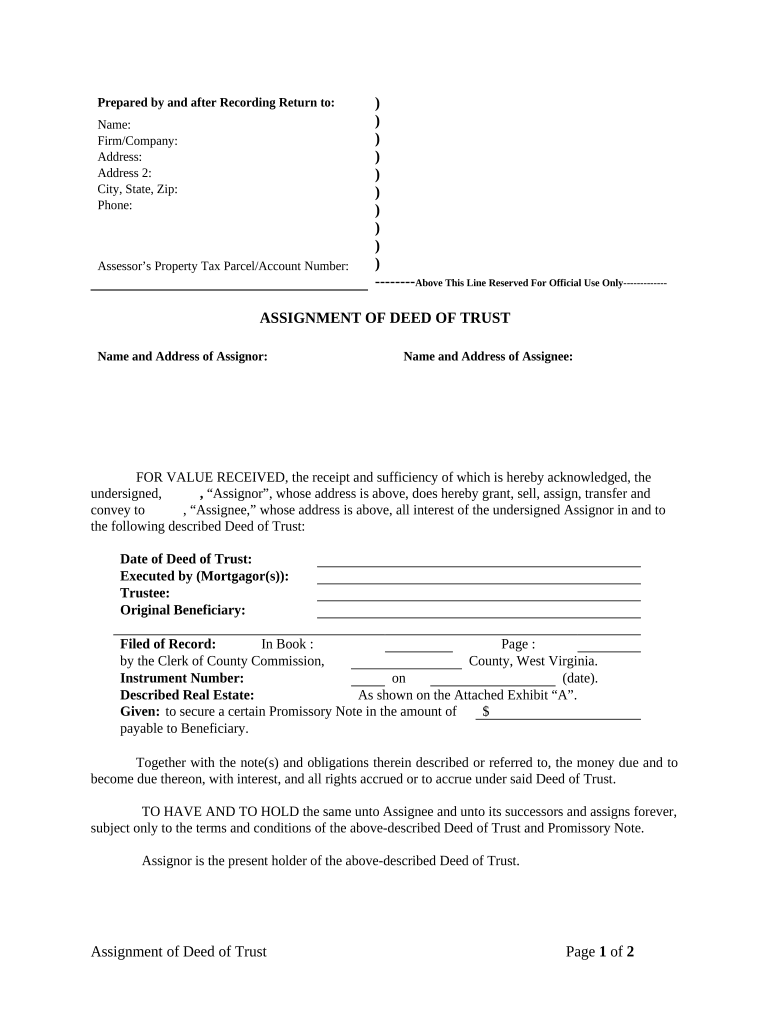 West Virginia Holder  Form