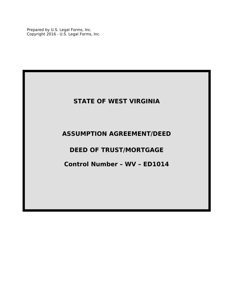 Assumption Agreement of Deed of Trust and Release of Original Mortgagors West Virginia  Form