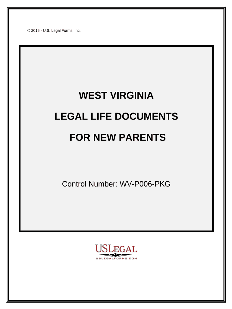 Essential Legal Life Documents for New Parents West Virginia  Form