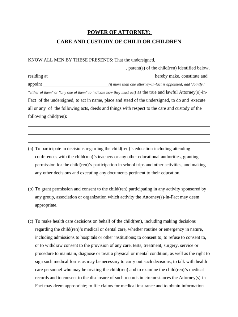 Wv Custody  Form