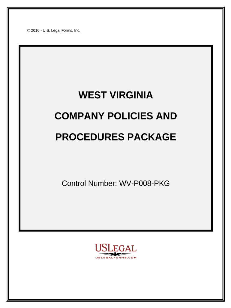 Company Employment Policies and Procedures Package West Virginia  Form