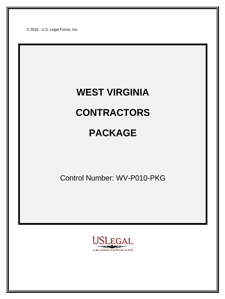 Contractors Forms Package West Virginia