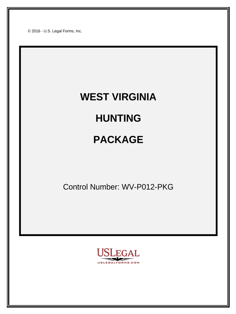 Hunting Forms Package West Virginia