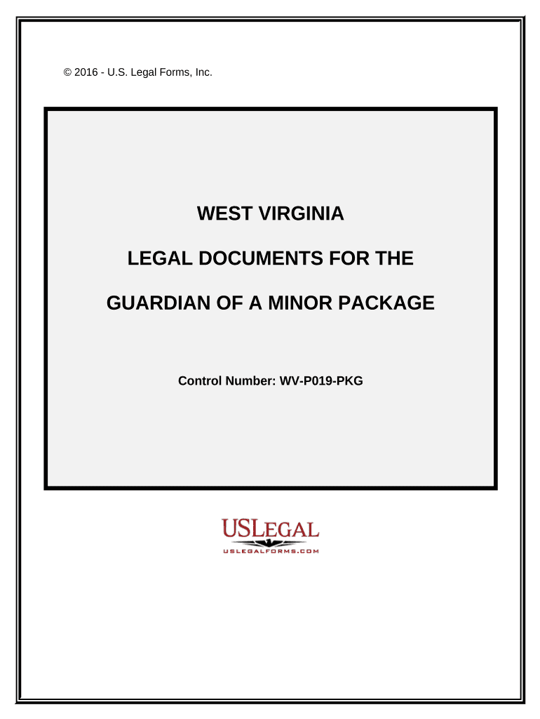 Legal Documents for the Guardian of a Minor Package West Virginia  Form