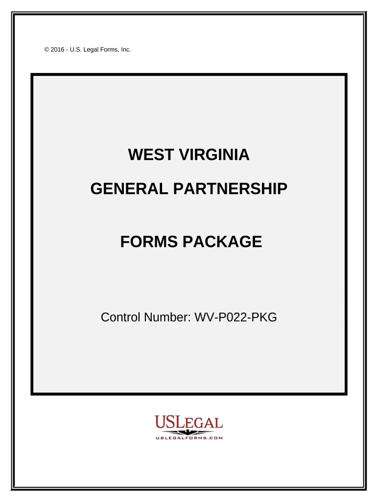 General Partnership Package West Virginia  Form