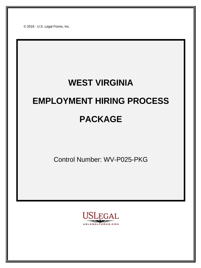 Employment Hiring Process Package West Virginia  Form