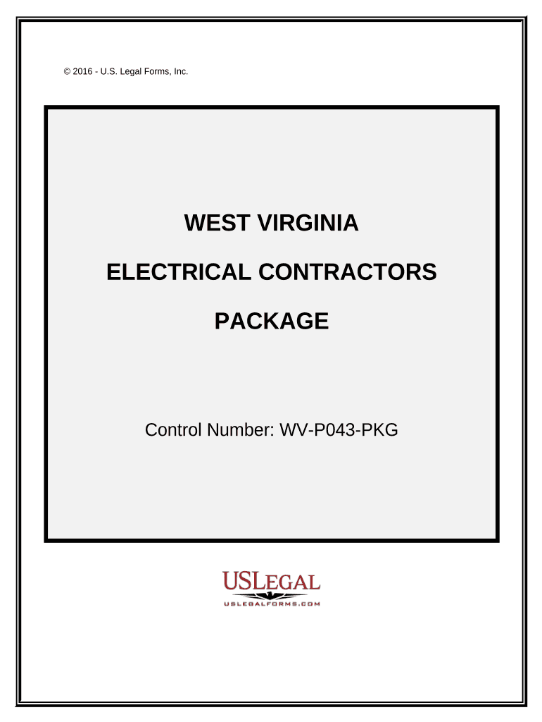 Electrical Contractor Package West Virginia  Form