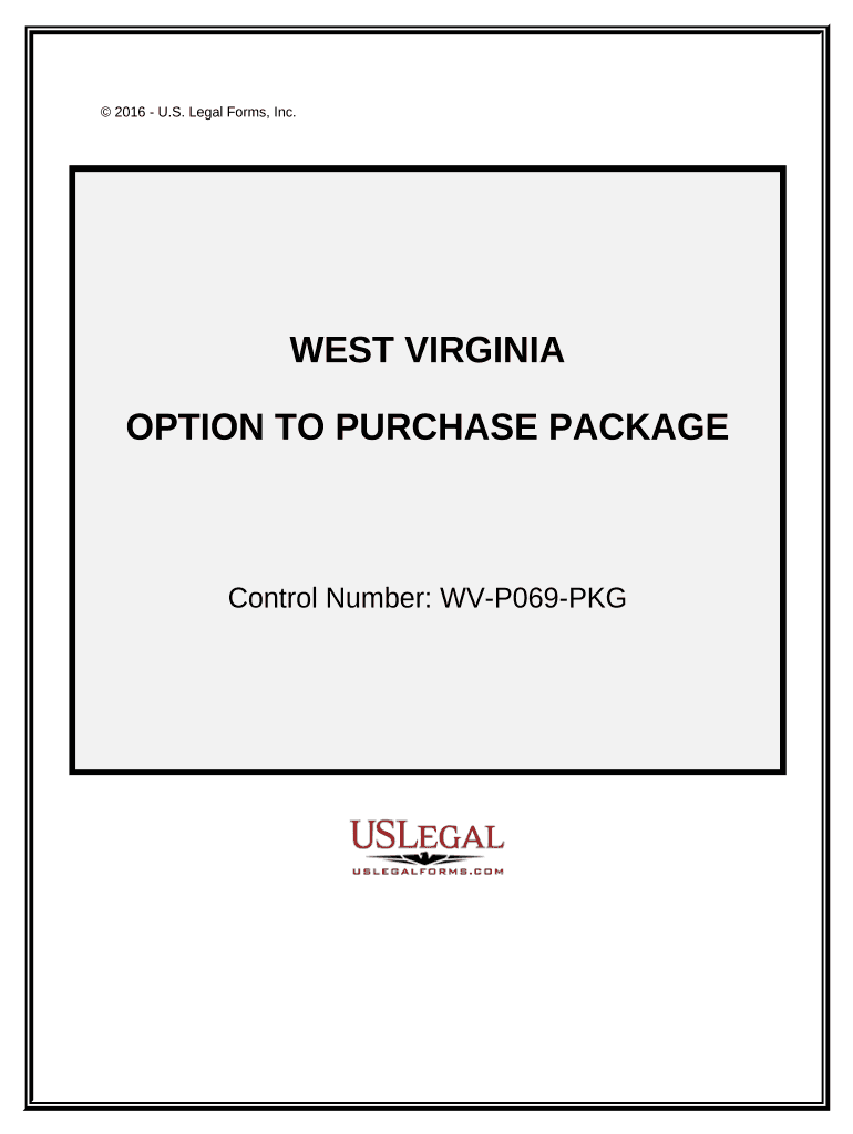 Option to Purchase Package West Virginia  Form