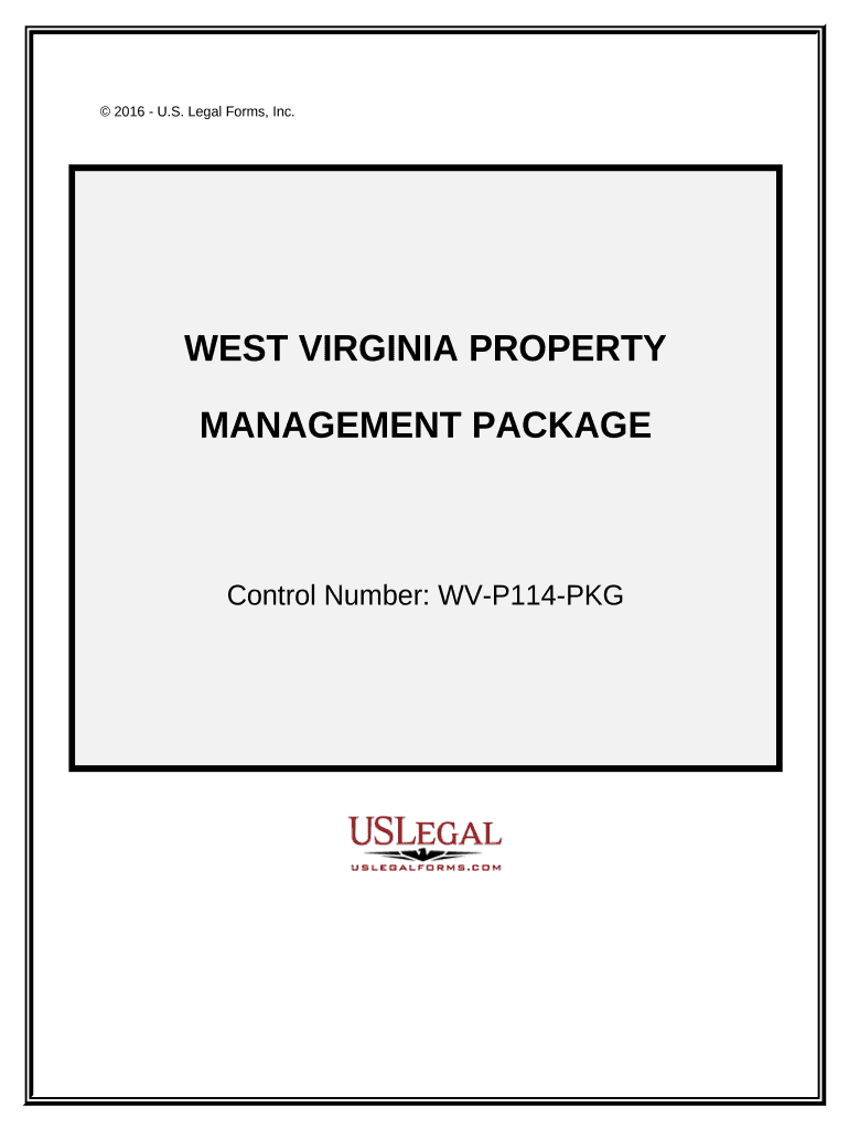 West Virginia Property Management Package West Virginia  Form