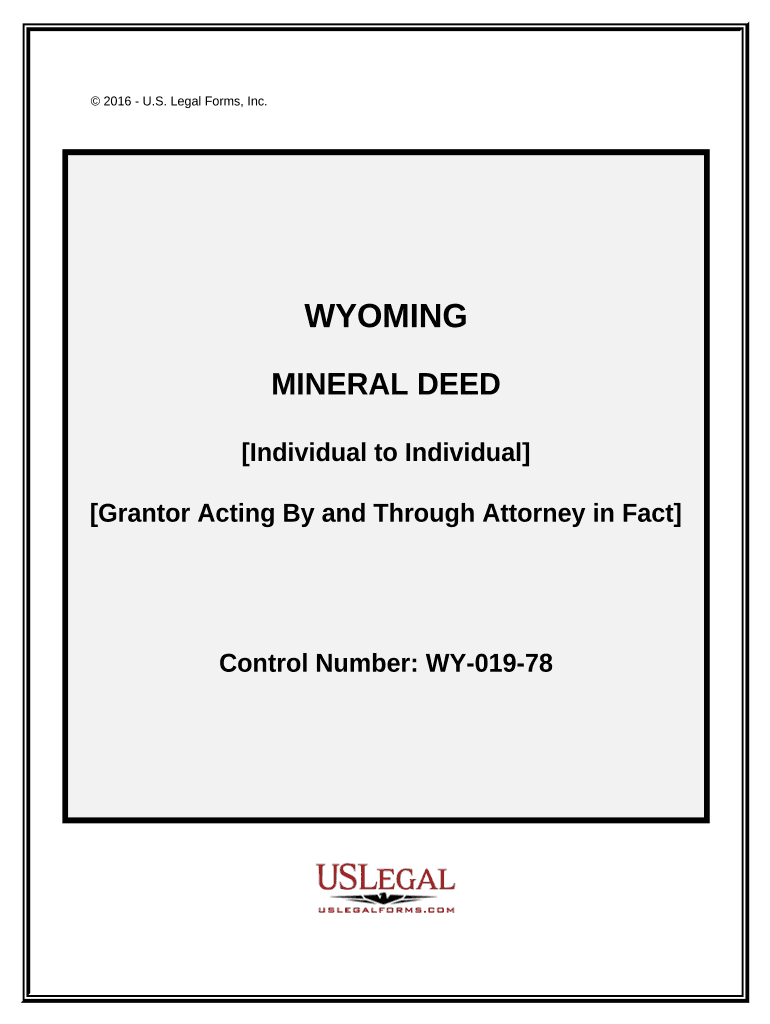 Wyoming Deed  Form