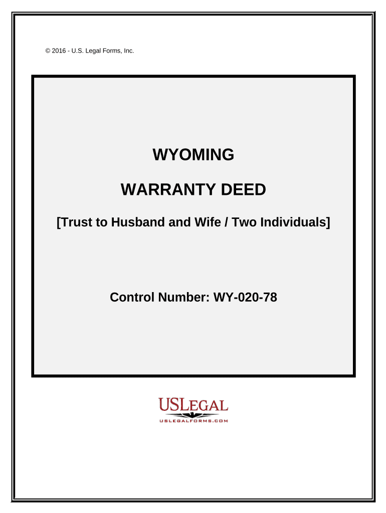Wyoming Warranty Deed  Form