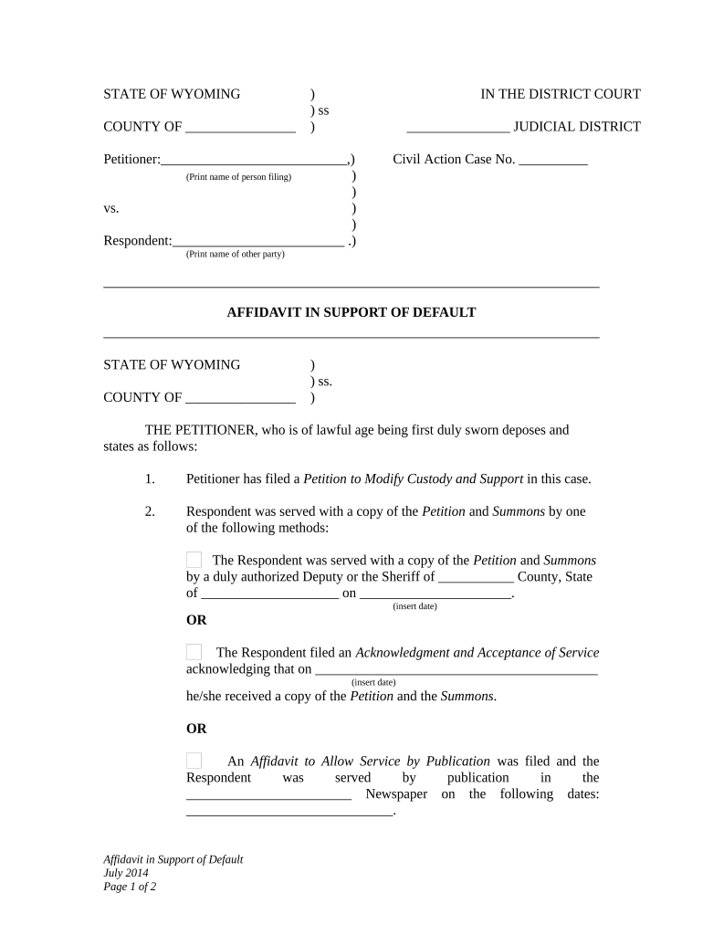 Wyoming Support Child Online  Form