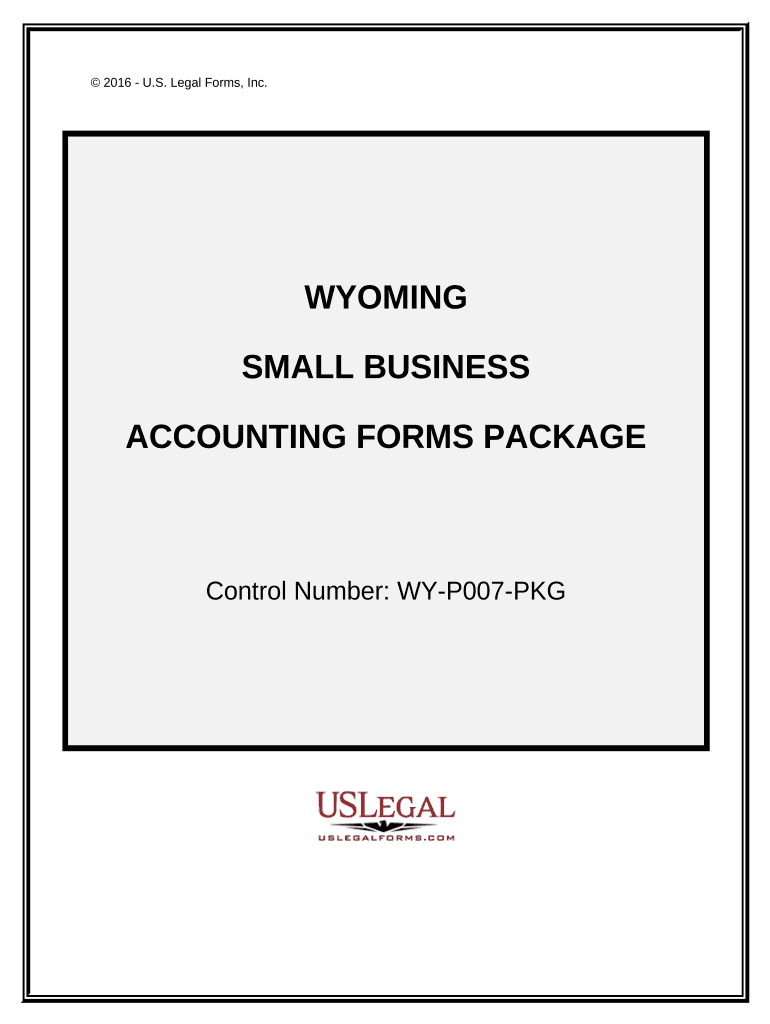 Small Business Accounting Package Wyoming  Form