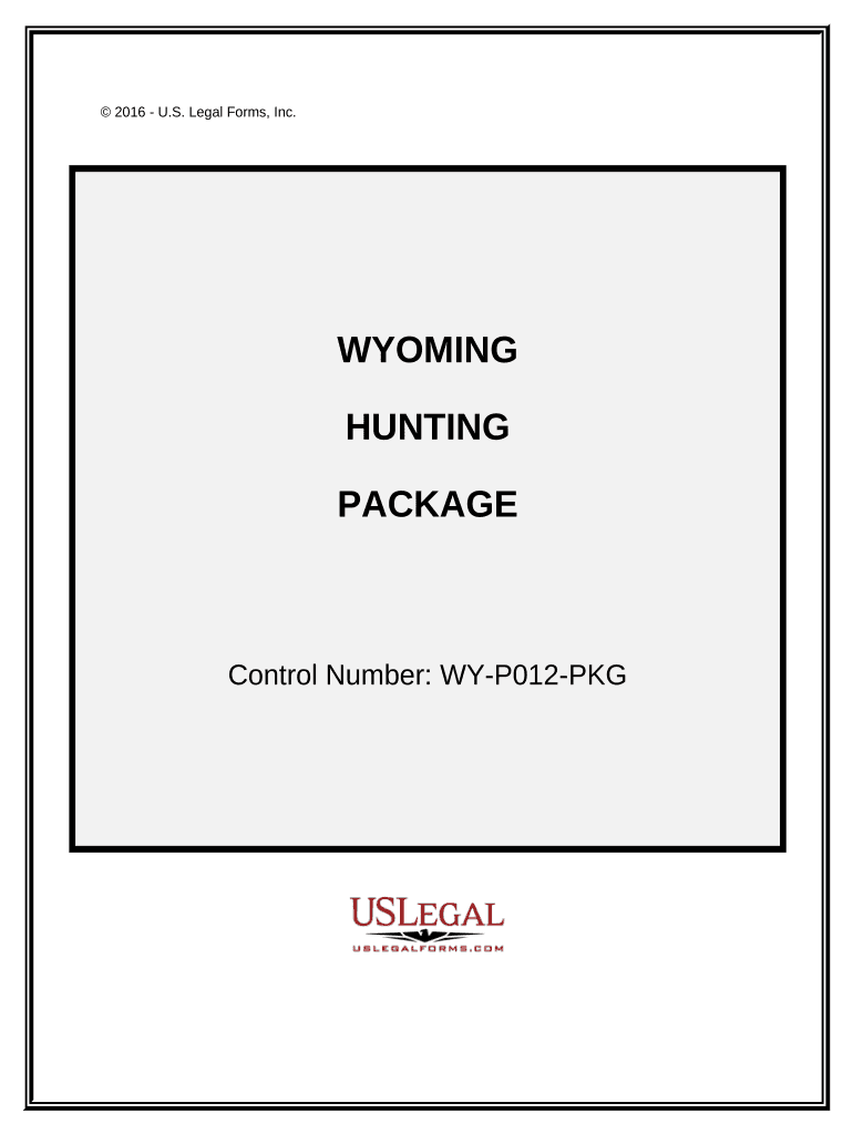 Hunting Forms Package Wyoming