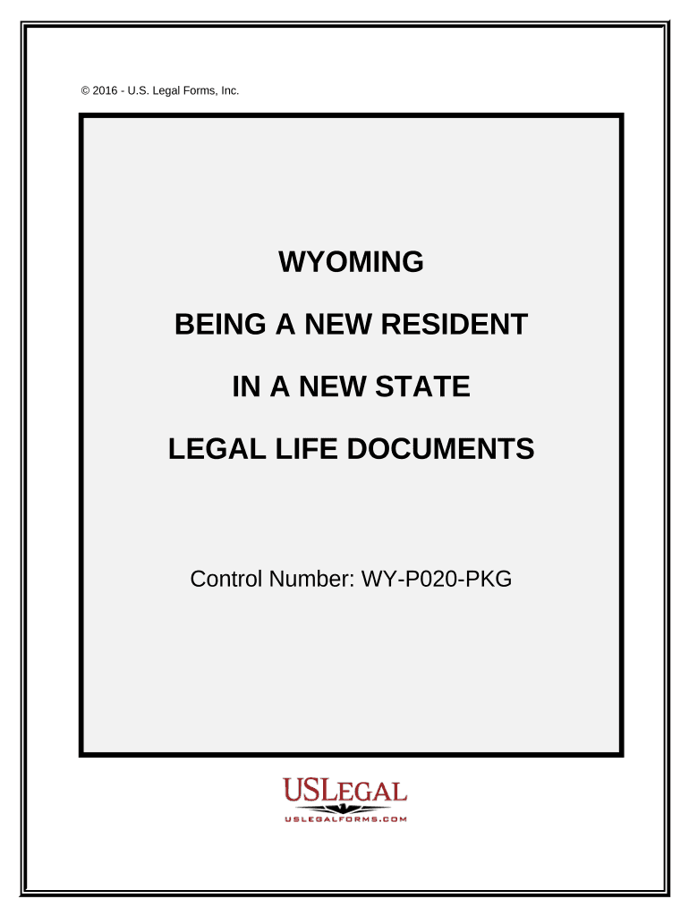 New State Resident Package Wyoming  Form