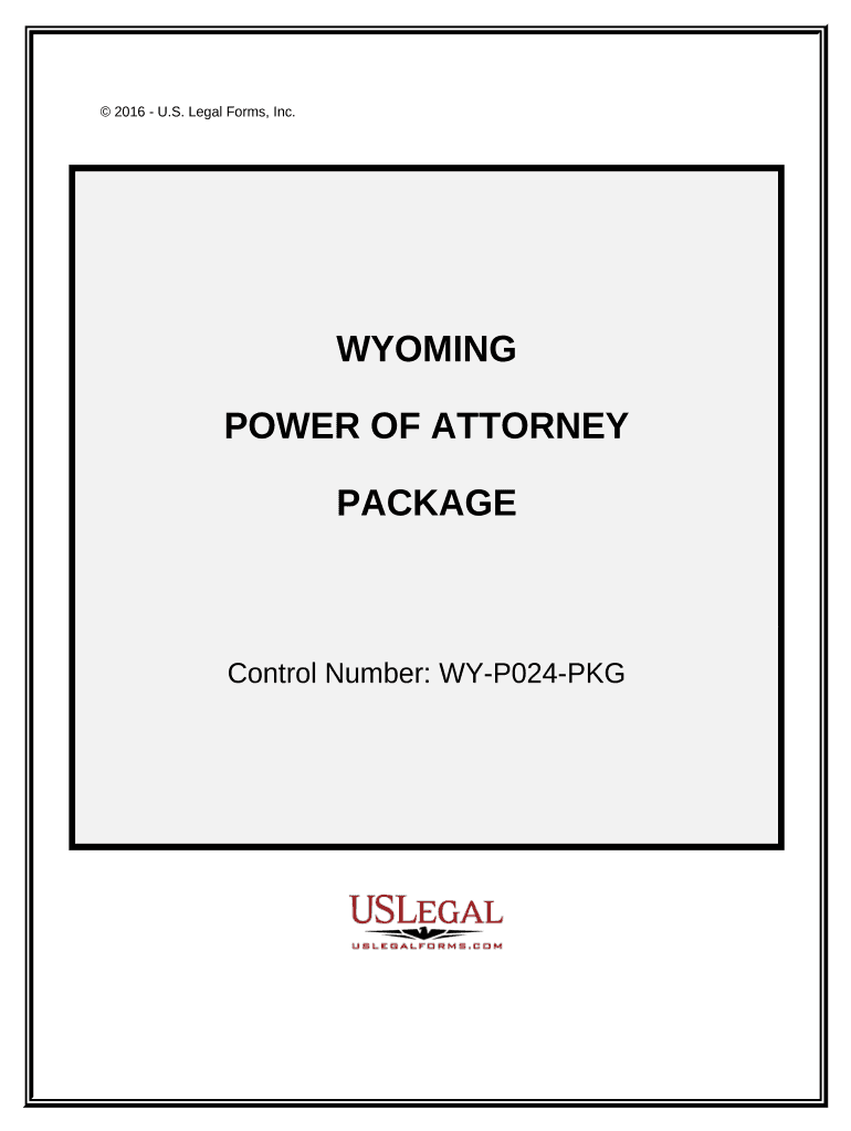 Power of Attorney Forms Package Wyoming