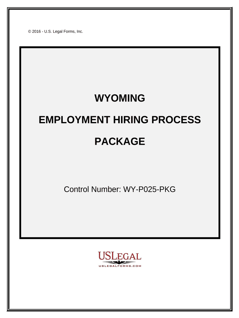 Employment Hiring Process Package Wyoming  Form