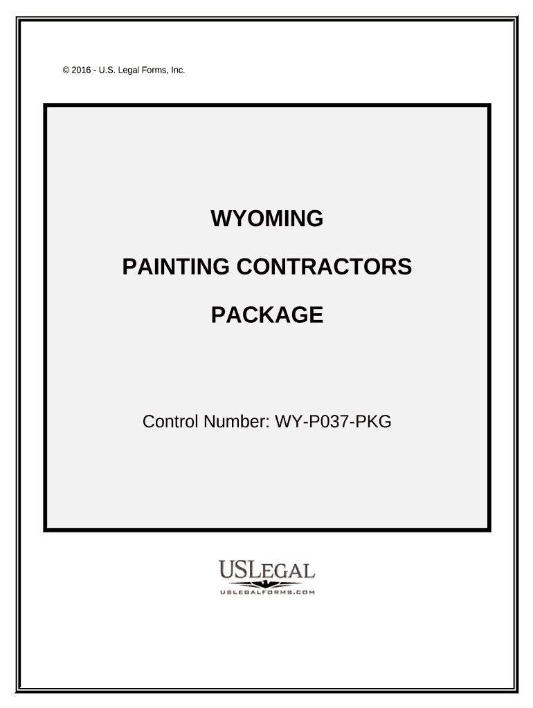 Painting Contractor Package Wyoming  Form