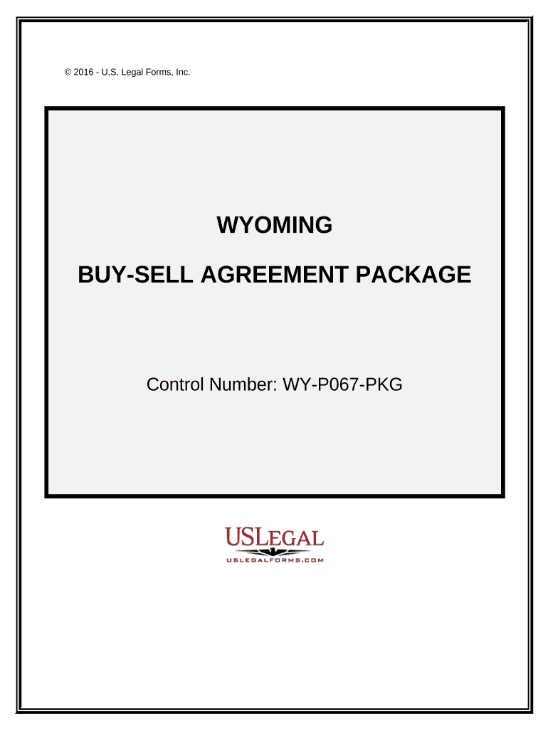 Buy Sell Agreement Package Wyoming  Form