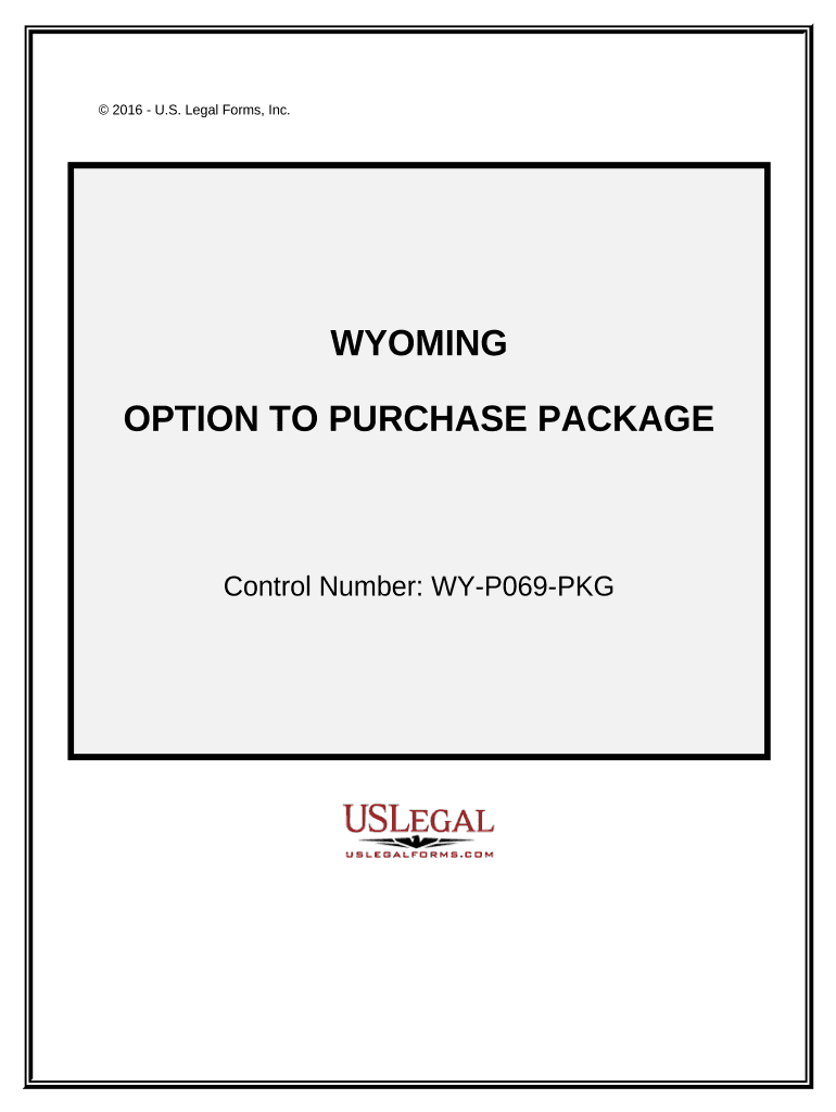 Option to Purchase Package Wyoming  Form