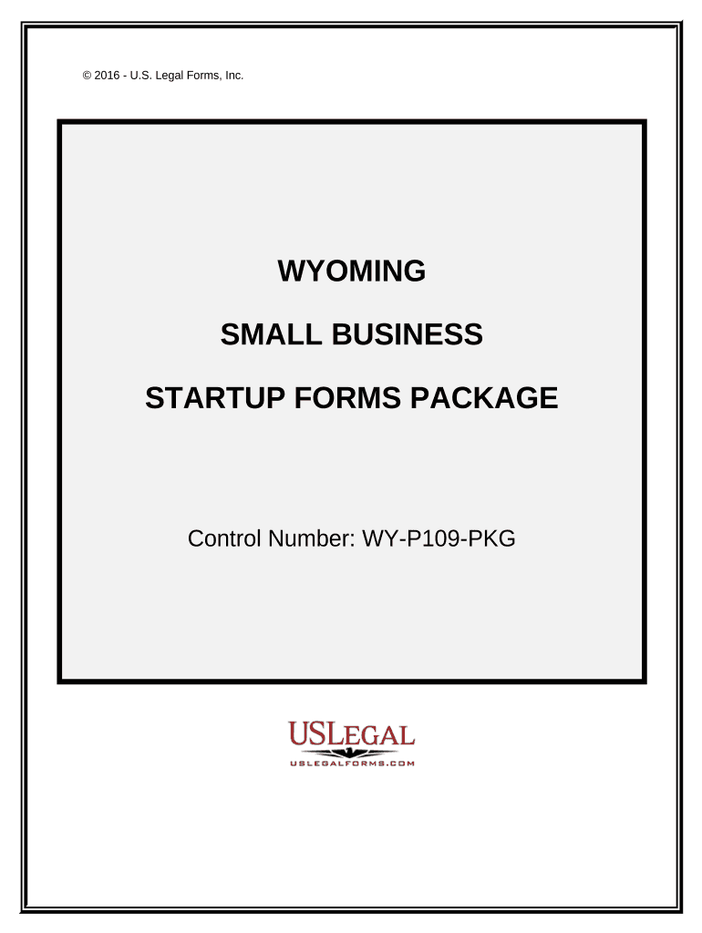 Fill and Sign the Wyoming Startup Form