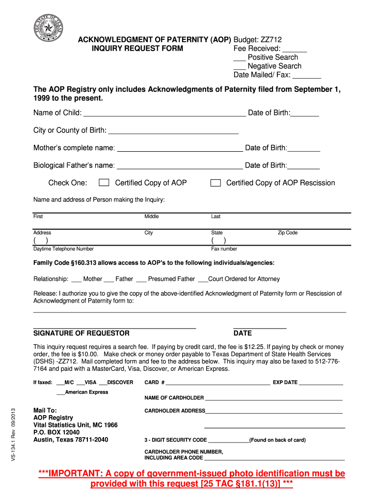 Get and Sign TX VS 134 1 2021-2022 Form