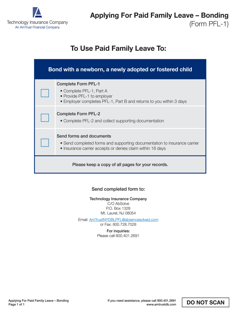 Paid Leave Pfl 1 Form