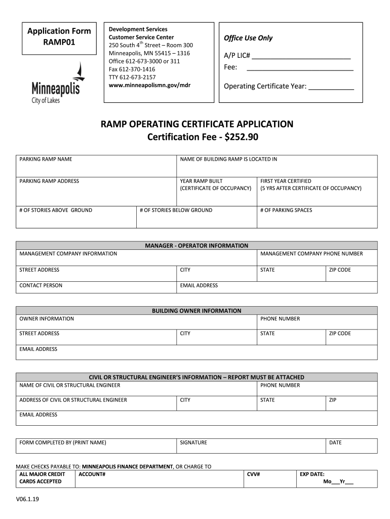  Building Permit Application Form City of Minneapolis 2019-2024