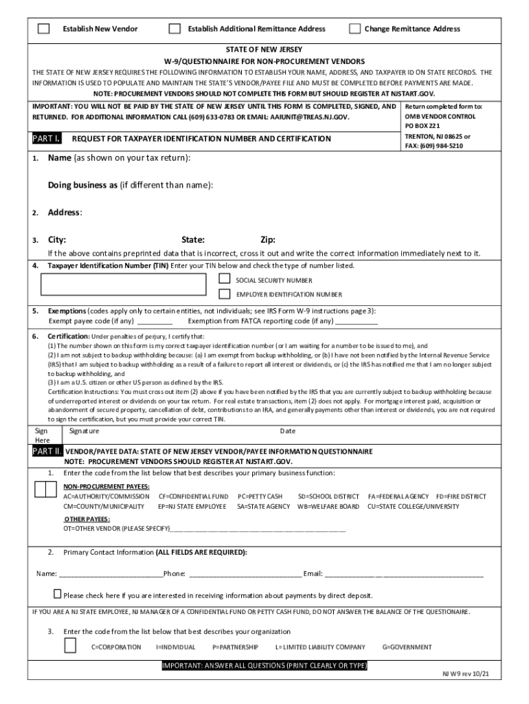 W 9 Form Fillable Online