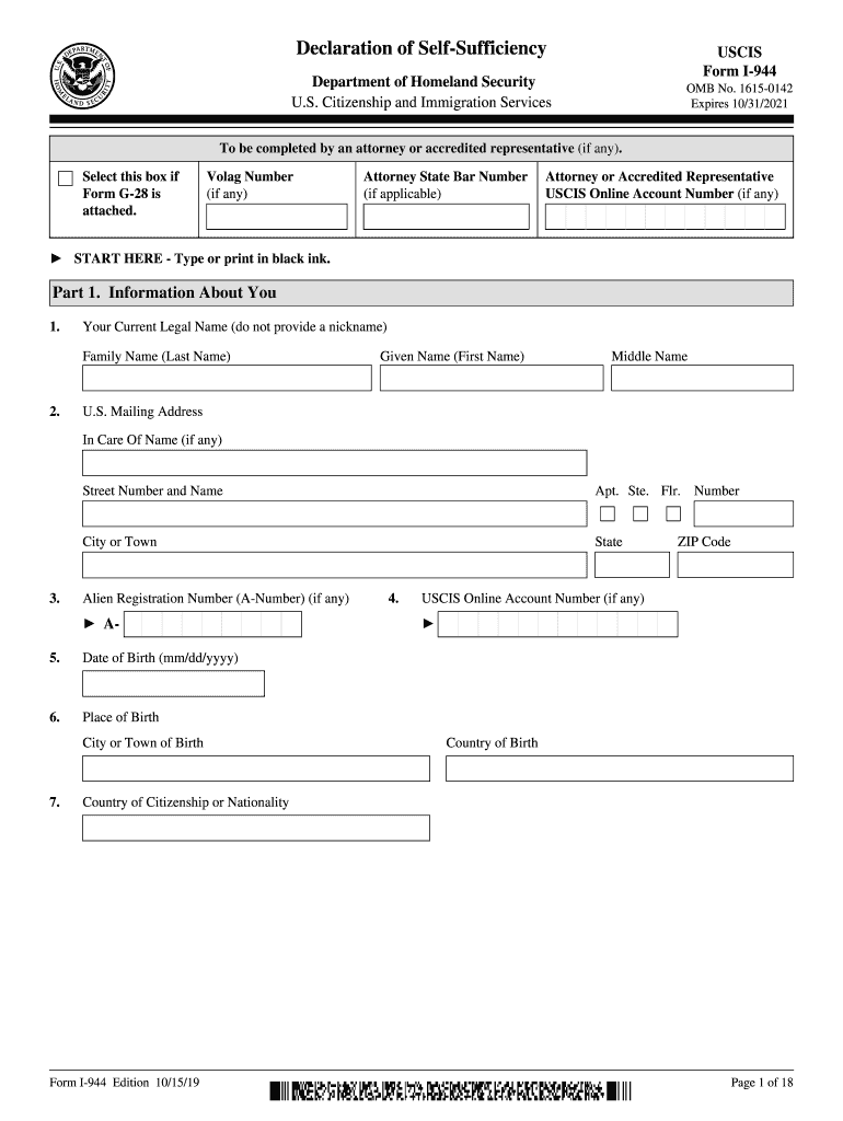 Form I 944