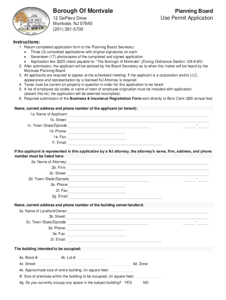 Save Footprint Forrest Foxborough of MontvalePlann  Form