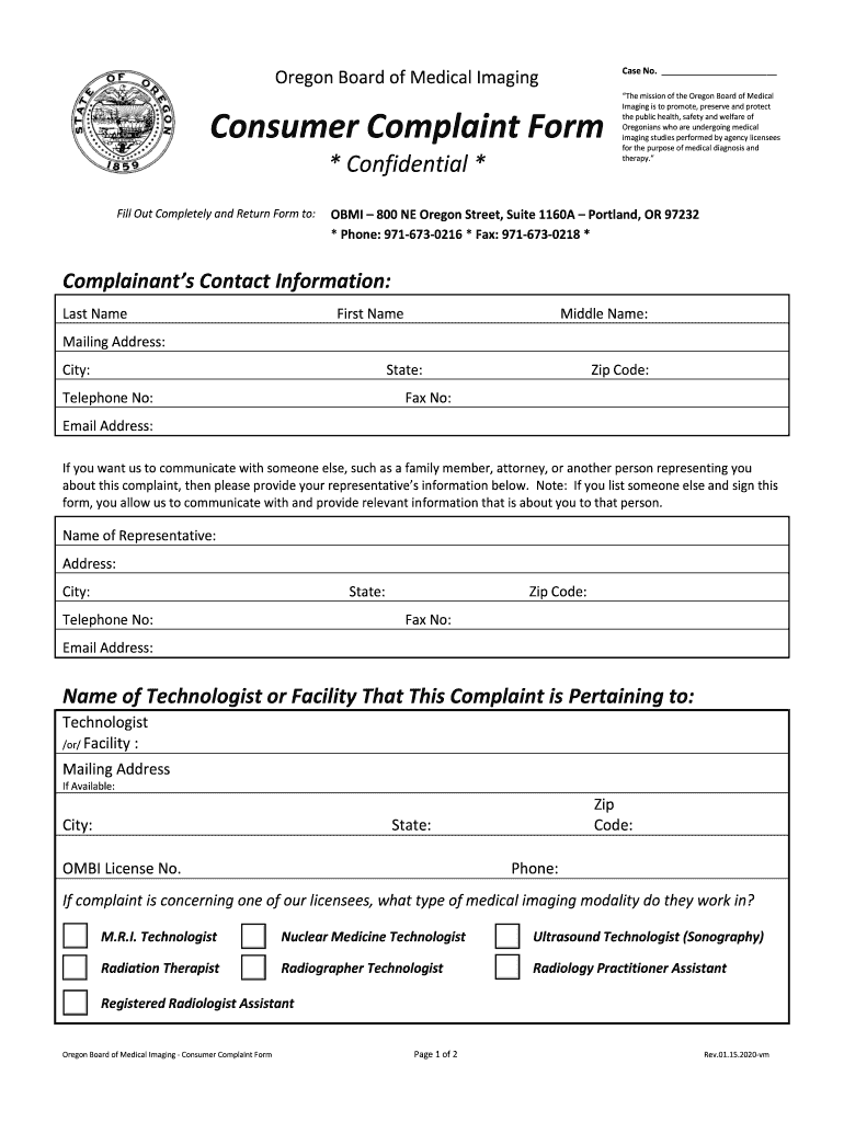 Oregon Board of Medical Imaging FAQs State of Oregon  Form