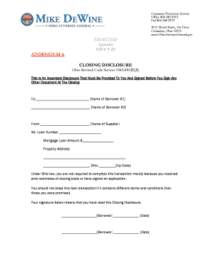 Fillable Closing Disclosure Form