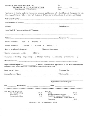 Block Lot Date  Form