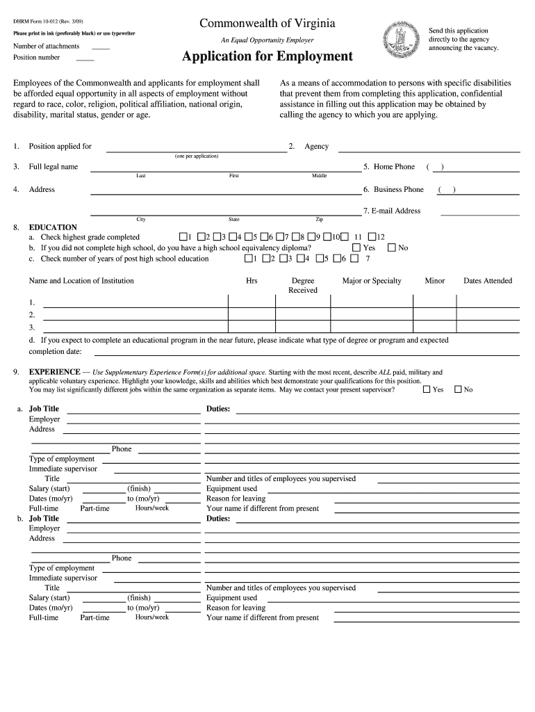 Form 10 012