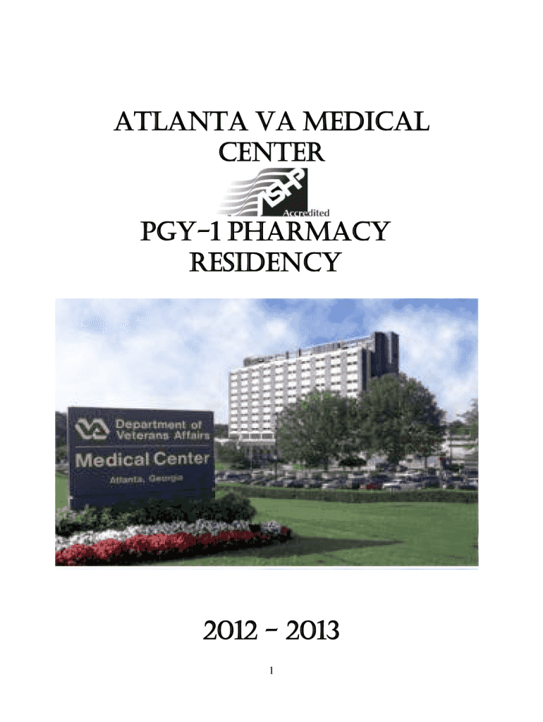 Atlanta Va Pharmacy Residency  Form