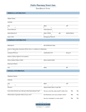 Publix Direct  Form