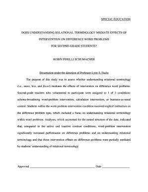 Special Education Does Understanding Relational Terminology Etd Library Vanderbilt  Form