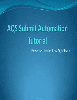 AQS Autoloader Epa  Form