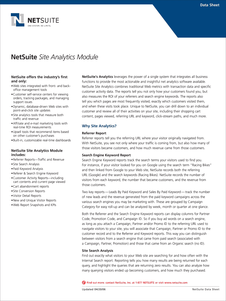 NetSuite Powerful, Flexible, and Accessible Online Business  Form