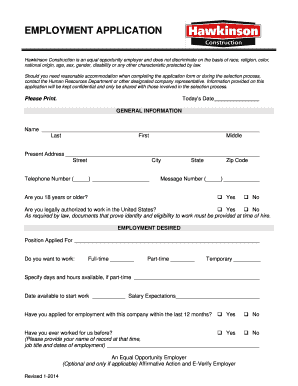 Construction Job Application Template Fill Out And Sign Printable Pdf Template Signnow