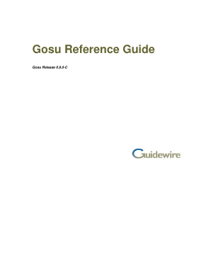 Gosu Programming Language PDF  Form
