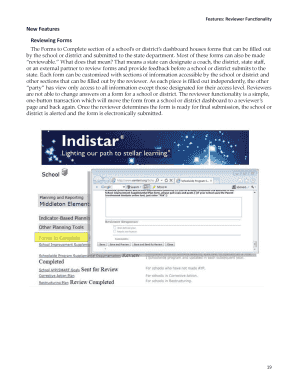 New Features Reviewing Forms