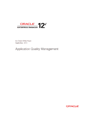 Application Quality Management Oracle  Form
