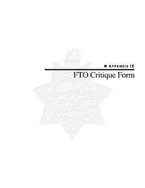 Fto Form PDF