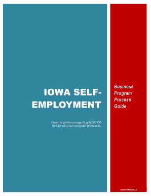 IOWA SELF EMPLOYMENT Ivrs Iowa  Form
