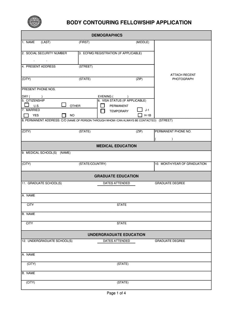 BC Application UPMC  Form