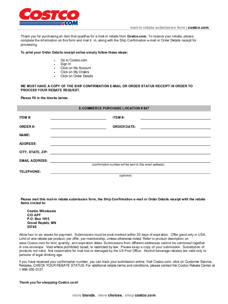 Costco Job Application PDF  Form
