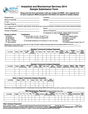 Sample Submission Form SSCI