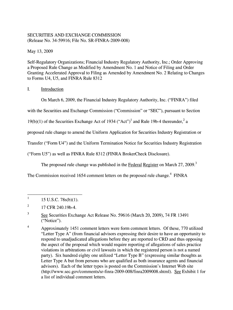 Order Approving a Proposed Rule Change as Modified by Amendment No 1 and Notice of Filing and Order Granting Accelerated Approva  Form